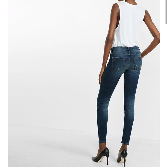 Express Mid Rise Skinny Performance Jean - Picture 9 of 10